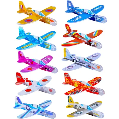 30 шт., детский бумажный мини-самолет | AliExpress