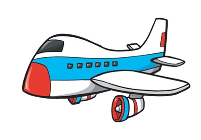 Самолёт - Транспорт - Отрисовки - Оформление детского сада