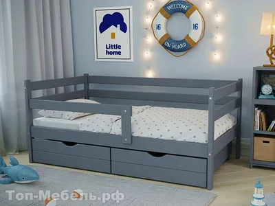 Двухъярусная кровать домик Бэби люкс 80х160 купить за 20340 руб. в интернет  магазине с доставкой в Москва и область и сборкой