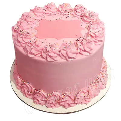 Детский торт Розовый крем - Кондитерская \"Сладкая Идея\"