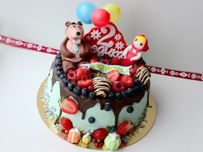 Торт “На детский День рождения” Арт. 01118 | Торты на заказ в Новосибирске  \"ElCremo\"