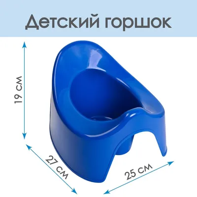 Пластишка детский горшок / цвет светло-голубой купить в Краснодаре |  интернет магазин Малыш