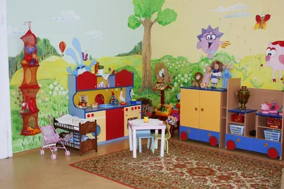 Детский дизайн комнат в детском саду - фото и описание интерьера