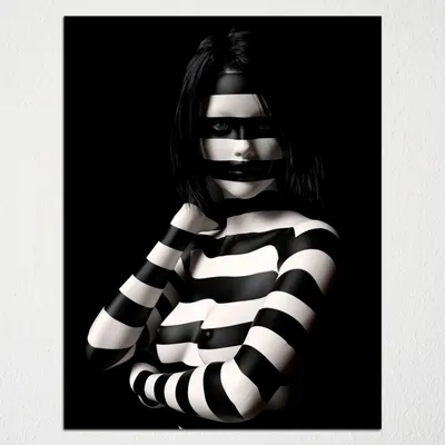 Портрет девушки.Черно-белый авторский рисунок. Stock Illustration | Adobe  Stock