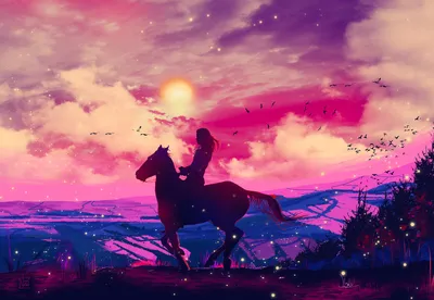 Красивая девушка и лошадь на фоне природы :: Стоковая фотография ::  Pixel-Shot Studio