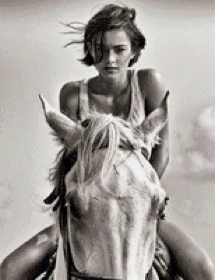 Красивая Молодая Девушка И Лошадь, Портрет, Лето Фотография, картинки,  изображения и сток-фотография без роялти. Image 71325978