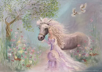 Девушка на лошади рисунок арт (36 фото) » рисунки для срисовки на  Газ-квас.ком