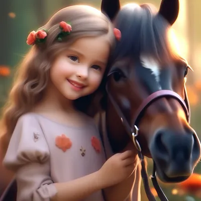 Девочка и лошадь :: Оксана Осенняя – Социальная сеть ФотоКто
