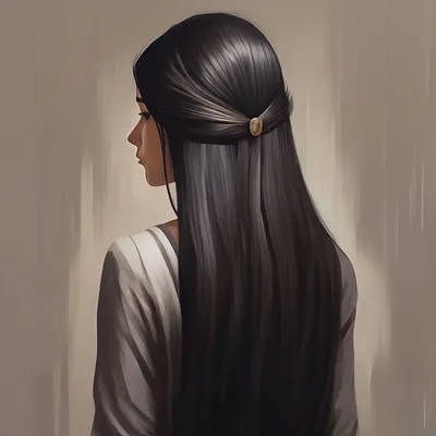 Красивая девушка длинные волосы …» — создано в Шедевруме