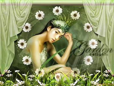Красивая девушка-весна, фентези, …» — создано в Шедевруме