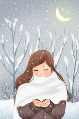 Восхитительная Девушка-Зима …» — создано в Шедевруме