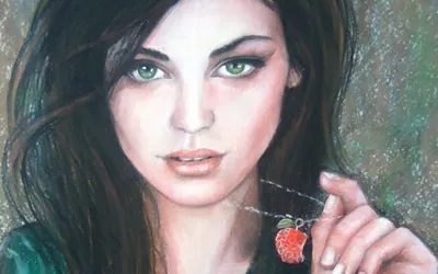 Фотореалистичный портрет загорелой девушки с зелёными глазами и волосами  платинового цвета on Craiyon
