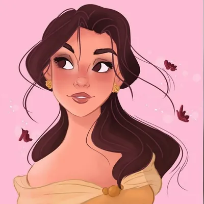 Диснеевские принцессы в стиле аниме | Disney princess art, Disney princess  drawings, Disney princess anime