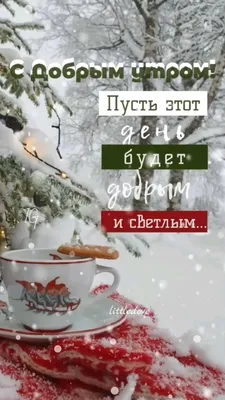 Пожелания доброго декабрьского утра стихи про утро в декабре ~  Поздравинский - агрегатор поздравлений для всех праздников