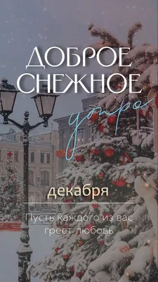 Доброе снежное утро! #сдобрымутром #доброеутро #рекомендации | TikTok