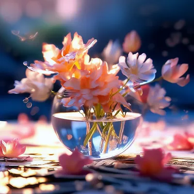 Доброе утро! 💗🌷🌱 Волшебное цветочное…» — создано в Шедевруме