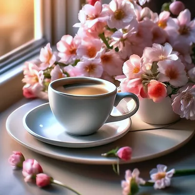 Даша! Доброе утро! Красивая открытка для Даши! Открытка на блестящем фоне.  Чай с розами. Нежные розовые розы.