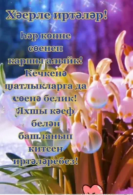 Картинки хәерле иртә красивые на татарском с цветами (70 фото) » Картинки и  статусы про окружающий мир вокруг