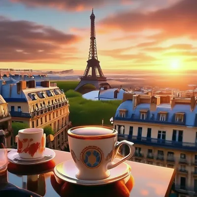 Доброе утро, Париж» — создано в Шедевруме