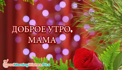 Картинки для мамы: “Доброе утро”