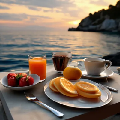 Доброе утро, завтрак в кругу …» — создано в Шедевруме