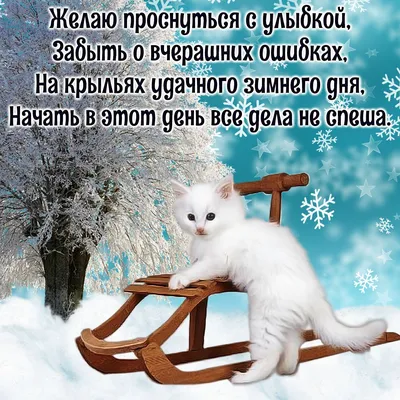 Картинка - Желаю утра зимнего и доброго!.