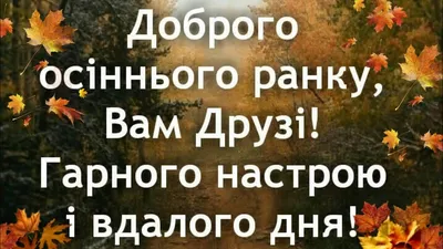 Ira🇺🇦💙💛 on X: \"@Kharkov_2019 Доброго осіннього ранку! Нехай буде  позитивним і весь день🤗 https://t.co/EgxU8aIs8X\" / X