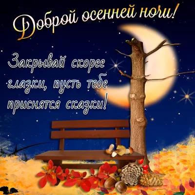 Доброй осенней ночи картинки фотографии