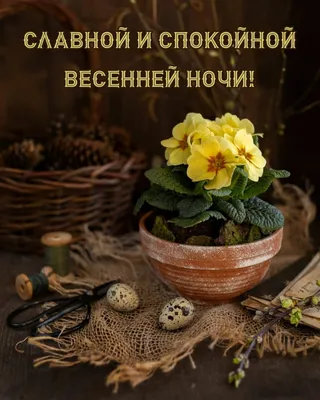 Весенние картинки \"Спокойной ночи!\" (178 шт.)