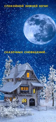 Доброй зимней ночи))» — создано в Шедевруме