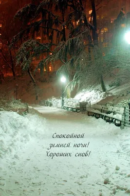 Красивые зимние картинки \"Спокойной ночи!\" (294 шт.)