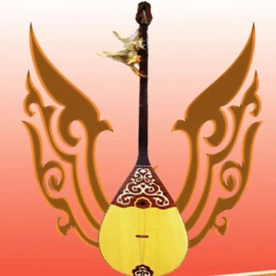 Dombra Traditional Kazakh Musical Instrument Stock Illustration -  Illustration of antique, drawing: 252240267