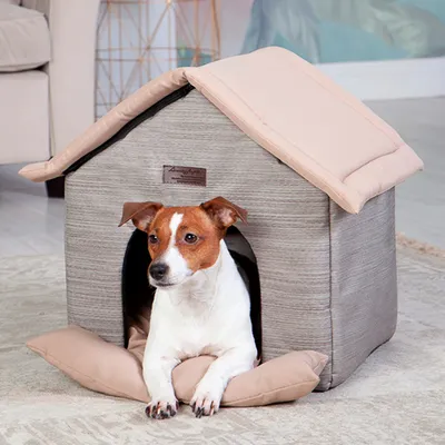 Домик для собаки и кошки, будка для животных мелких пород, дом лежанка для  собак и кошек - купить с доставкой по выгодным ценам в интернет-магазине  OZON (554393517)