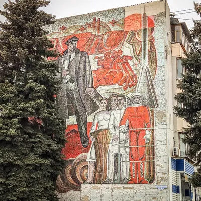 Пензенские мозаичные пано советских лет | Пикабу