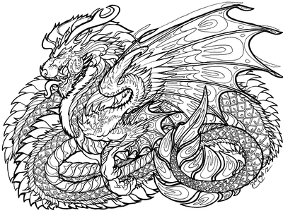 Картины: Рисунок.Дракон в интернет-магазине Ярмарка Мастеров по цене 800 ₽  – S9FDMBY | Картины, Москва - доставка по России