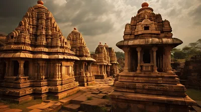 вид на древние индийские храмы безумия, древняя индия картинки, древний,  старый фон картинки и Фото для бесплатной загрузки