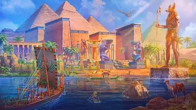 Картина на холсте с подрамником, 30х40 см, \"Древний Египет\", серия  \"Этника\", Woodartis - купить по низкой цене в интернет-магазине OZON  (429097062)