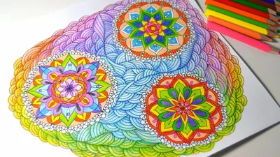 Abstract Doodle style with Zendala | Рисуем Дудлинг Узоры - YouTube