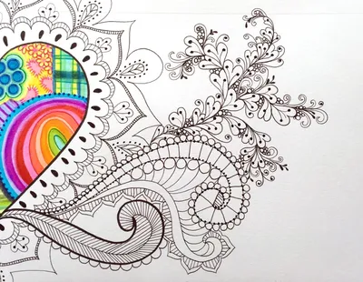 Что такое ЗЕНДУДЛИНГ | ЗЕНТАНГЛ | ДУДЛИНГ | Рисуем маркером | zentangle art  |Buntarke - YouTube