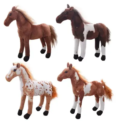 Fancytrader, плюшевая игрушка-лошадь на колесах, мягкие животные,  движущиеся детские игрушки, 80 см, 31 дюйм | AliExpress
