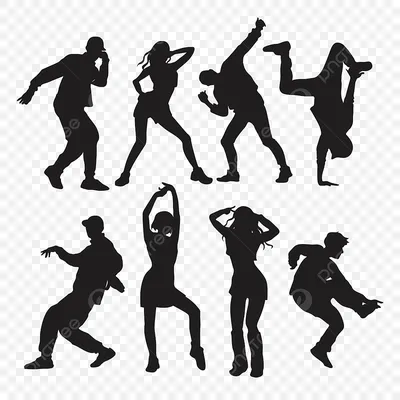 Черный танец движется силуэт групповой картины PNG , танцы, Силуэт, профиль  PNG картинки и пнг рисунок для бесплатной загрузки