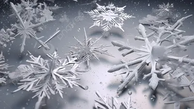 снежинки движутся по серой поверхности с помощью отслеживания движения, 3d  иллюстрация зима и белые хлопья снега, Hd фотография фото, снег фон  картинки и Фото для бесплатной загрузки