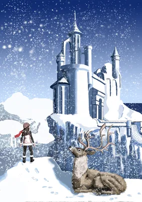 Иллюстрация Замок Снежной Королевы в стиле 2d | Illustrators.ru