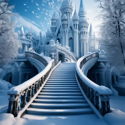 Сказочный дворец Снежной королевы, …» — создано в Шедевруме