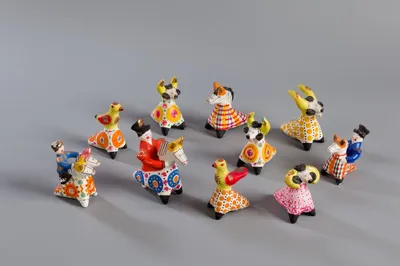 Дымковская игрушка-свистулька «Чудо чудное», купить в Москве, цена от 1 264  руб. руб., фото
