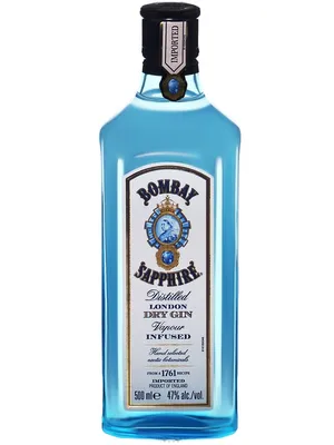 Джин Bombay Sapphire Dry 47% 0.5л Великобритания, цена – купить Джин Bombay  Sapphire Dry 47% 0.5л Великобритания в официальном интернет-магазине  Мираторг.