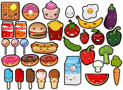 Легкие рисунки еды для срисовки - Рисование , Для девочек, для детей от 5  лет | HandCraftGuide | Легкие рисунки, Рисунки, Милые рисунки