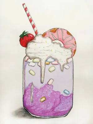 Кавайные Сладости /милый кексик /торт каваи рисунок /кавайная еда рисунки для  срисовки - YouTube