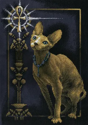Набор для вышивания крестом PANNA Египетская кошка