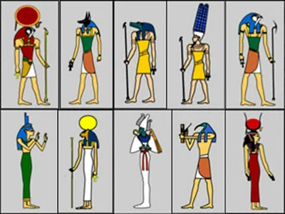 Таблица Активности Египетских Богов и Богинь